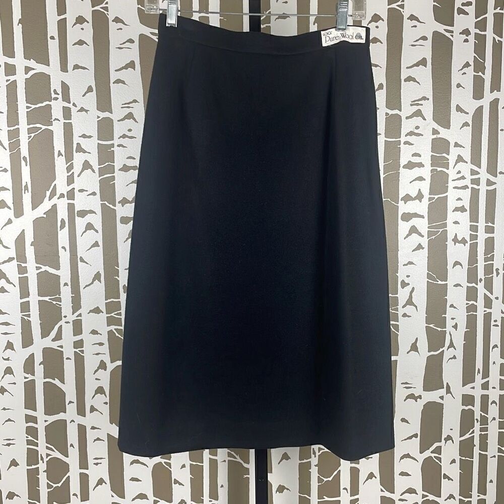 Vintage Koret 100% Pure Wool A-Line Midi Skirt